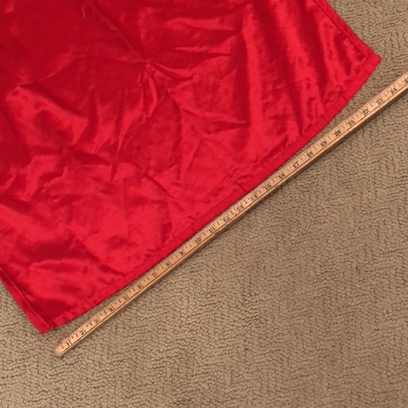 Red Satin Cape with Hood -Halloween Costume - One Size - Picture 12 of 12